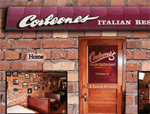 Tablet Screenshot of corleonesitalianrestaurant.com